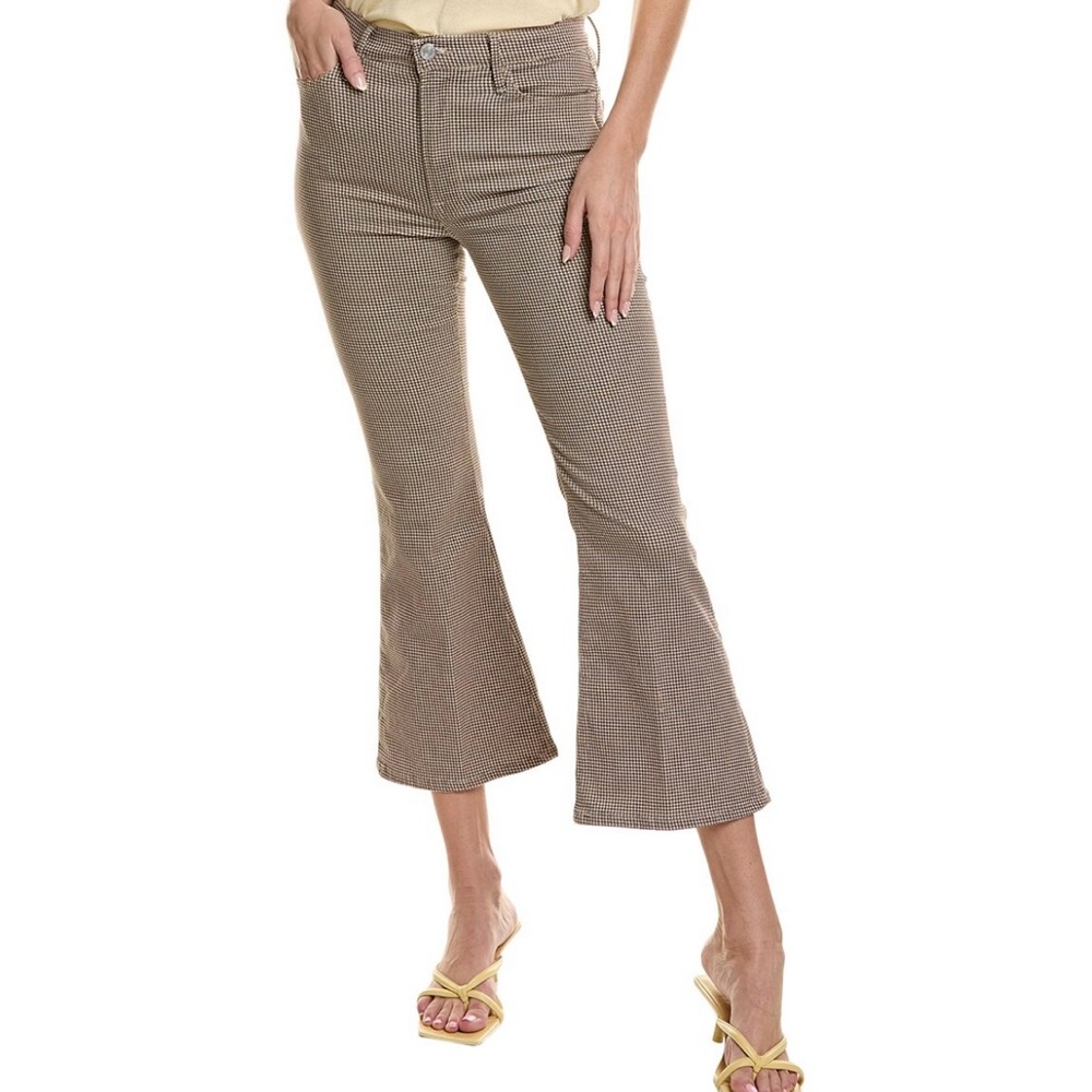 Frame Le Crop Flare in camel multi size 24.
